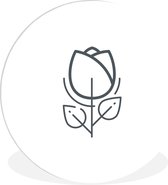 Une illustration d'une assiette en plastique cercle tulp blanche ⌀ 140 cm