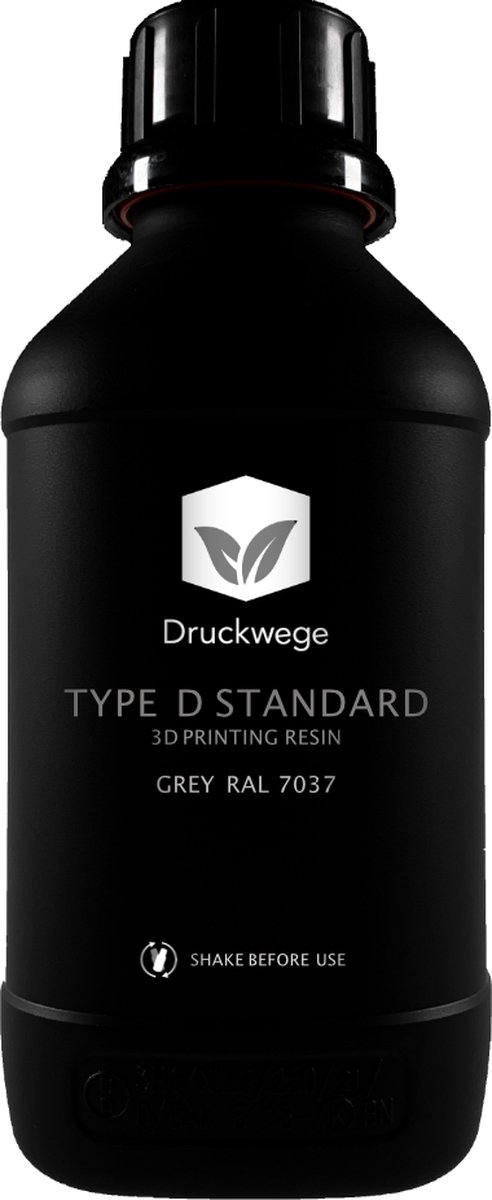 DruckWege - Type D Standard - Grey - 0.5kg - UV-resin - geschikt voor 3D-printen