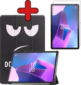 Hoes Geschikt voor Lenovo Tab P11 Pro Hoes Book Case Hoesje Trifold Cover Met Uitsparing Geschikt voor Lenovo Pen Met Screenprotector - Hoesje Geschikt voor Lenovo Tab P11 Pro Hoesje Bookcase - Don't Touch Me