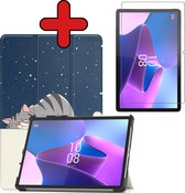 Hoes Geschikt voor Lenovo Tab P11 Pro Hoes Book Case Hoesje Trifold Cover Met Uitsparing Geschikt voor Lenovo Pen Met Screenprotector - Hoesje Geschikt voor Lenovo Tab P11 Pro Hoesje Bookcase - Kat
