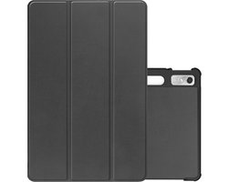 Hoes - Geschikt voor Lenovo Tab P11 Pro - Dun & Stevig - Trifold Bookcase - Hard Cover Case - Met Uitsparing Geschikt voor Lenovo Pen - Hardcover Book - Tablet Hoesje - Zwart
