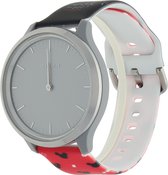 Bandje Voor Polar Print Sport Band - Kerst Zwart Rood (Veelkleurig) - Maat: 22mm - Horlogebandje, Armband