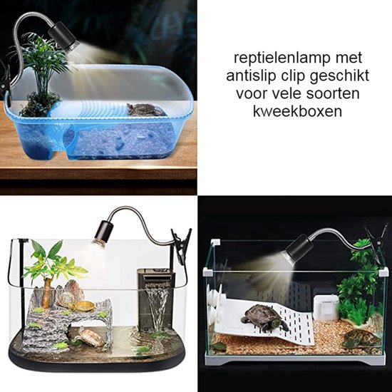 GBKDQQ Warmtelamp voor reptielen, 200 W, met intelligente