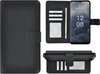Nokia G60 Hoesje - Bookcase - Pu Leder Wallet Book Case Zwart Cover