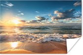 Affiche Plage - Mer - Coucher de soleil - 120x80 cm