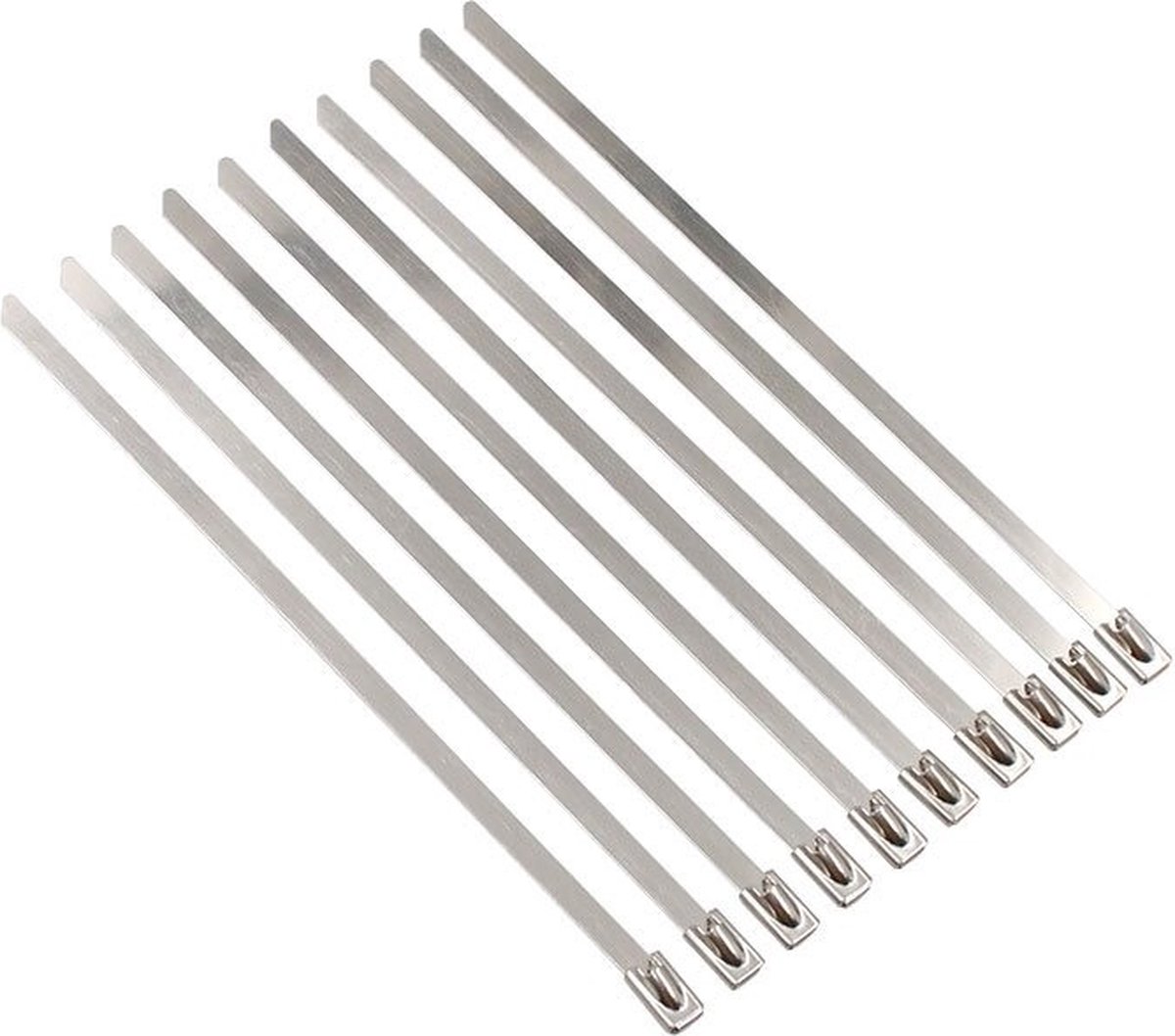 200STKS Metalen kabelbinderpistoolset, Anxingtools roestvrijstalen kabelbinderpistool met verstelbare spanning en snijgereedschap met 200st. 304 zelfvergrendelende roestvrijstalen kabelbinders