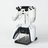 YONO Dual Controller Houder - Stand geschikt voor Playstation / Xbox / Nintendo Switch - Bureau Standaard - Transparant
