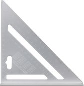 Aluminium metrische winkelhaak - gradendriehoek - blokhaak - meetdriehoek - 18.7 x 18.7 cm
