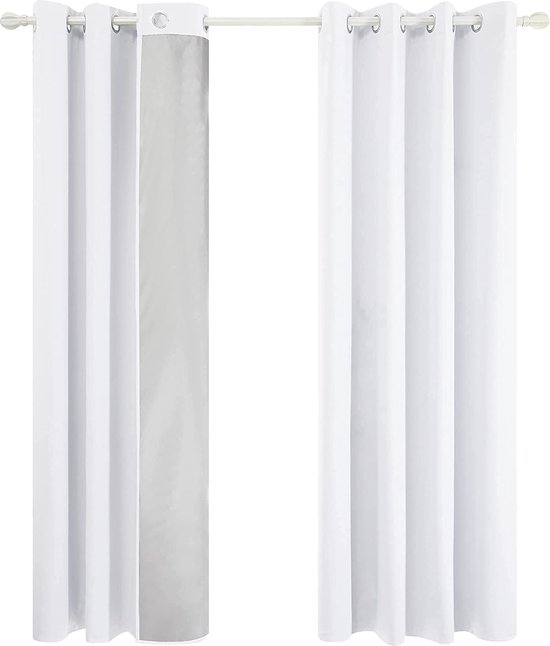 Deconovo Verduisterende gordijnen, warmte-isolerend, modern ontwerp met oogjes, gordijnen voor de slaapkamer van meisjes, 117 x 229 cm (breedte x hoogte), lichtroze, 2 stuks