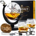 Whisiskey Whiskey Karaf - Wereldbol - Luxe Whisky 