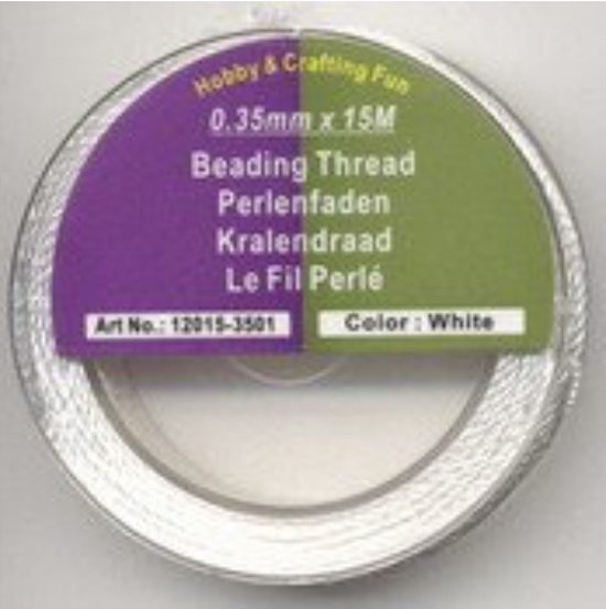 Beadalon JW01-T-0 Bead Wire 7 Strands 0 Inch 30ft (9.1M) Clear, 012in/0.30mm