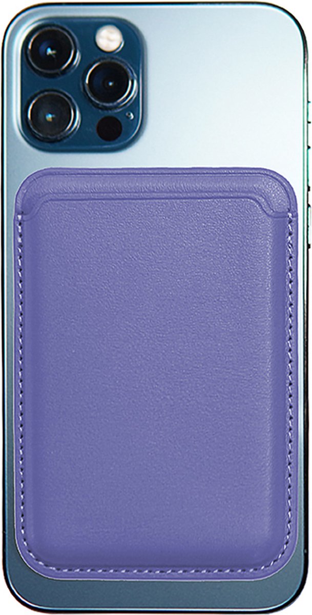 Magsafe wallet geschikt voor iPhone 12 | 13 | 14 | 15 Paars | kaarthouder