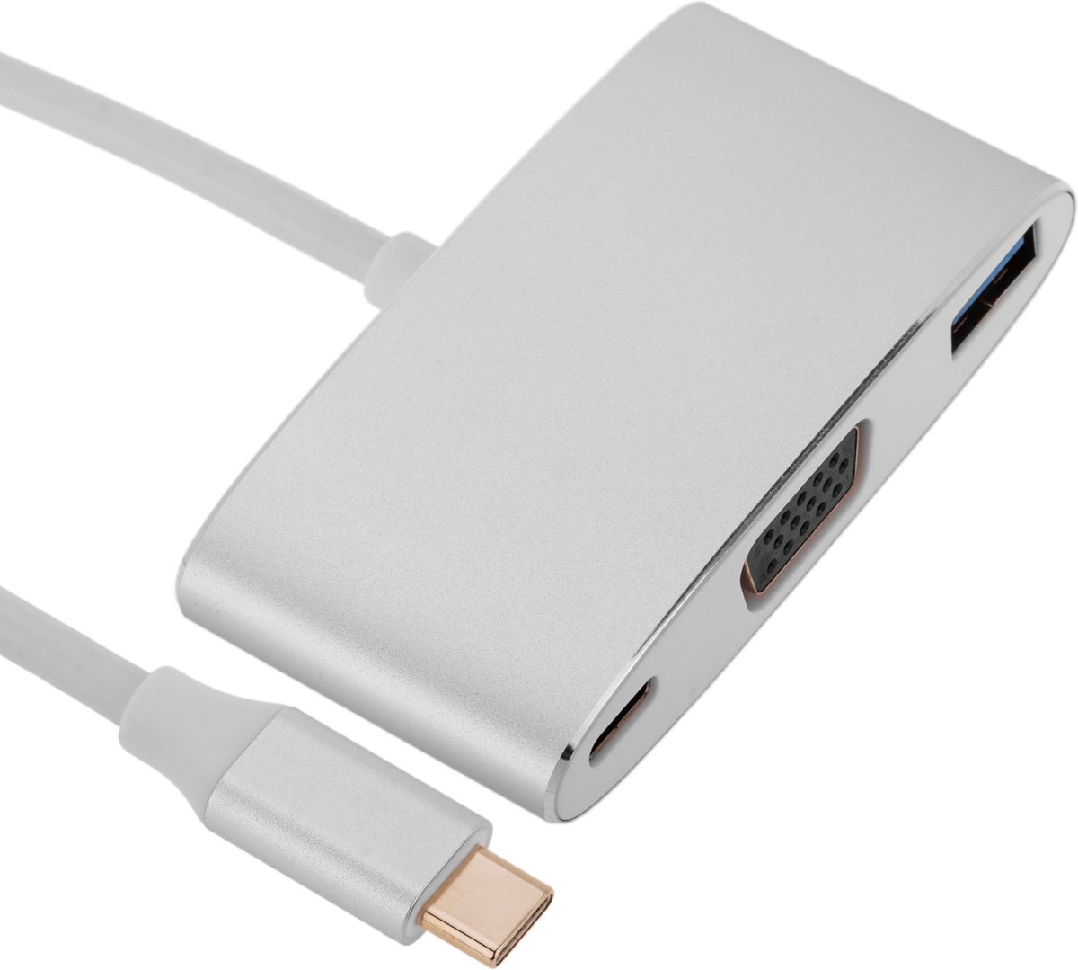 BeMatik - USB 3.1 Type C naar VGA en USB-C en USB-A converter