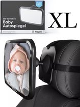 Gooey Treinstation uitslag Autospiegel Baby 360° Verstelbaar voor Hoofdsteun Autostoel  -Achteruitkijkspiegel XL-... | bol.com