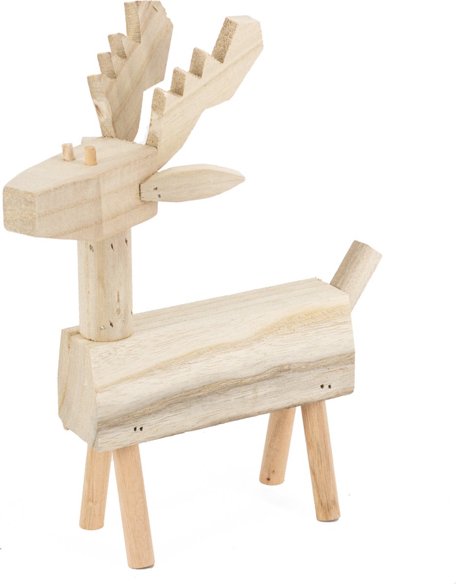 khevga Kerstdecoratie, tafeldecoratie, raamdecoratie om neer te zetten, decoratie, huis, inklapbaar, 60 x 16 cm