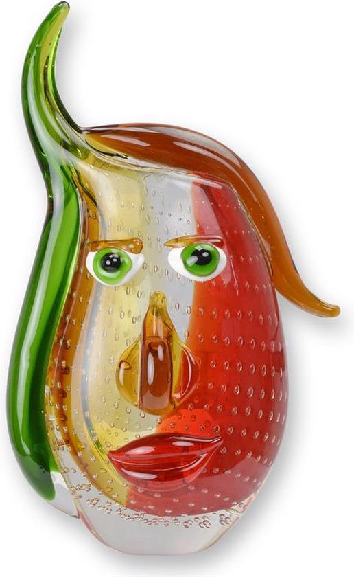 EEN GLAZEN BEELDJE VAN EEN KAKETOE IN MURANO-STIJL