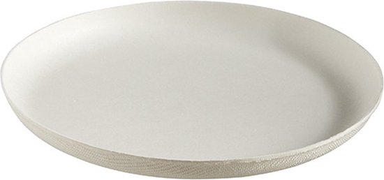 Suikerriet bord Vierkant wit 26x26cm (40 stuks