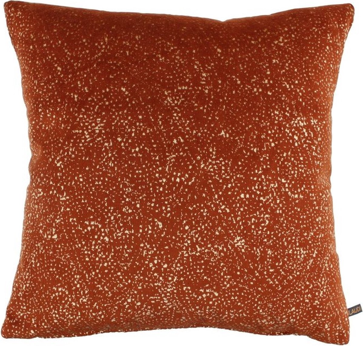 Claudi - sierkussen Carmela - burned orange - 45x45 cm