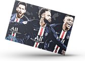 Bol.com Muismat PSG - Messi - Neymar - Mbappé - Gaming - 25x20cm - Voetbal - Bekende voetballer - UEFA Champions League - WK voe... aanbieding
