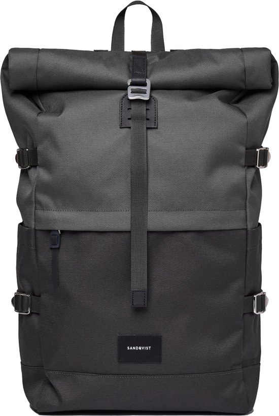 Sandqvist Bernt Multi Dark Rugzak SQA2054 - 25L Rolltop Rugtas Duurzaam