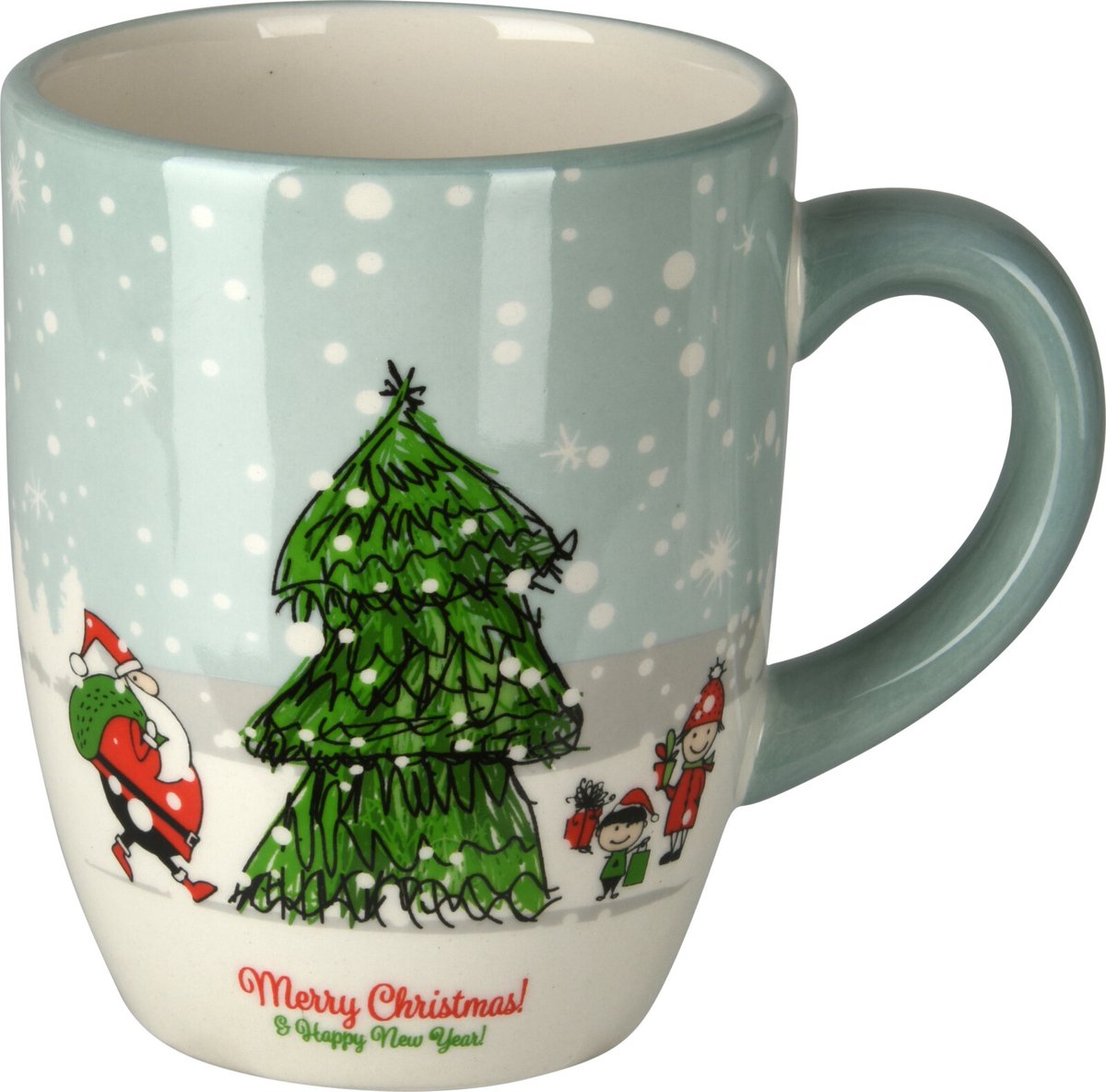 Koffie en Theemokset Kerst 450ML - Kerstthema - 6 Mokken