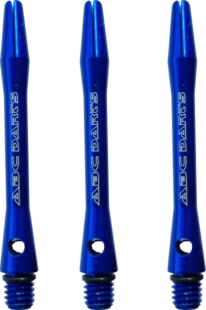 ABC Darts - Dart Shafts - Aluminium Blauw - Short - 3 Sets (9 stuk)