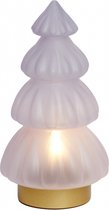 Light & Living Tafellamp Kerstboom - Glas - Paars - 15 x 28 x 15 cm (BxHxD)