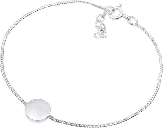 Elli Armband dames wereldbol hanger speels van 925 sterling zilver, 160, Zonder