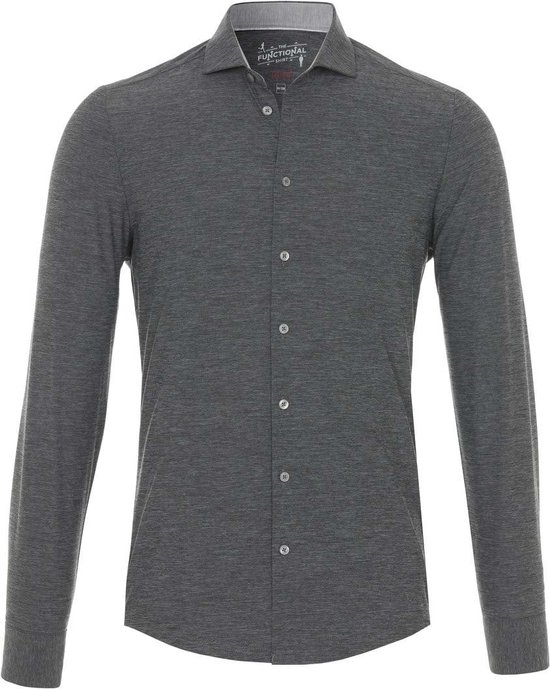 Pure H. Tico Herrenhemd Langarm – Slim Fit, 87% Polyamid, 13% Elasthan, Mit Hai-Kragen