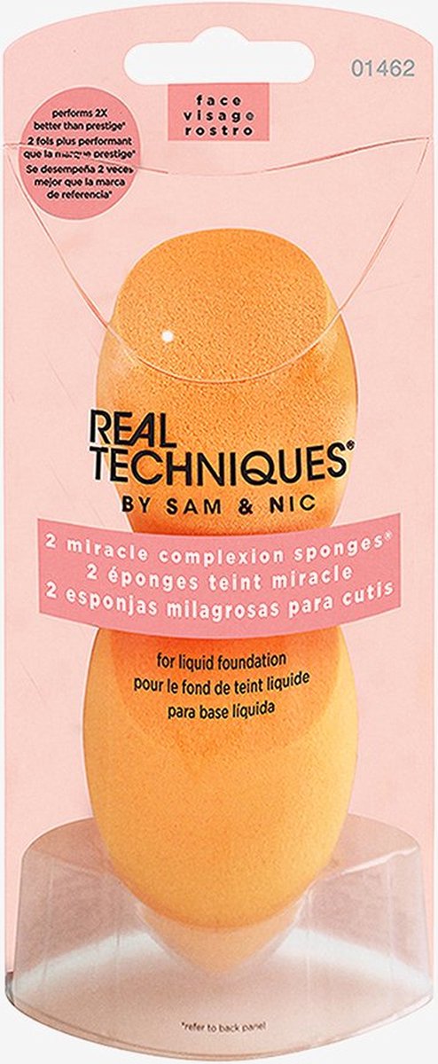 Real Techniques Miracle Complexion Duo Sponge - Make-up spons - Real Techniques
