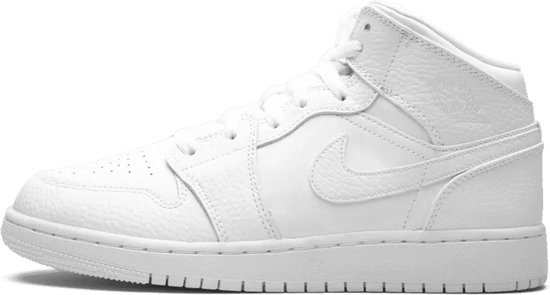 Nike Air Jordan 1 Mid (GS), White, 554725 130, EUR 36,5