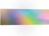 WallClassics - PVC Schuimplaat - Vervaagde Pastelkleuren - 120x40 cm Foto op PVC Schuimplaat (Met Ophangsysteem)