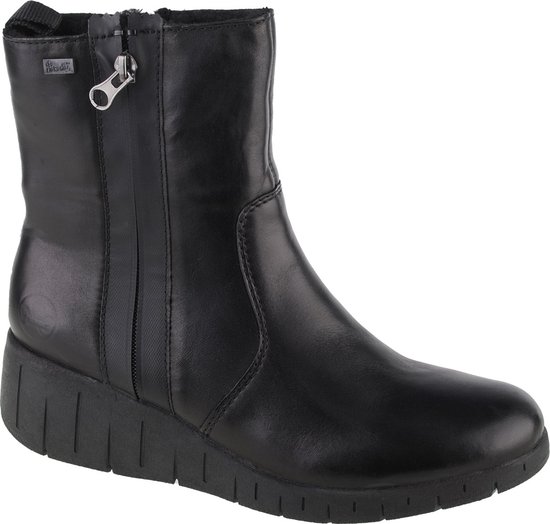 Rieker DAMES Enkellaarzen Y2550, Vrouwen Chelsea Laarzen,laarzen,halve laarzen,bootie,sliplaars,hoog,Zwart (schwarz / 00),41 EU / 7.5 UK