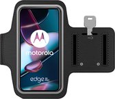 Arara Armband Geschikt voor Motorola Edge 30 Pro sportarmband - hardloopband - Sportband hoesje - zwart
