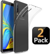 Samsung A7 2018 Hoesje TPU Siliconen Transparant 2x