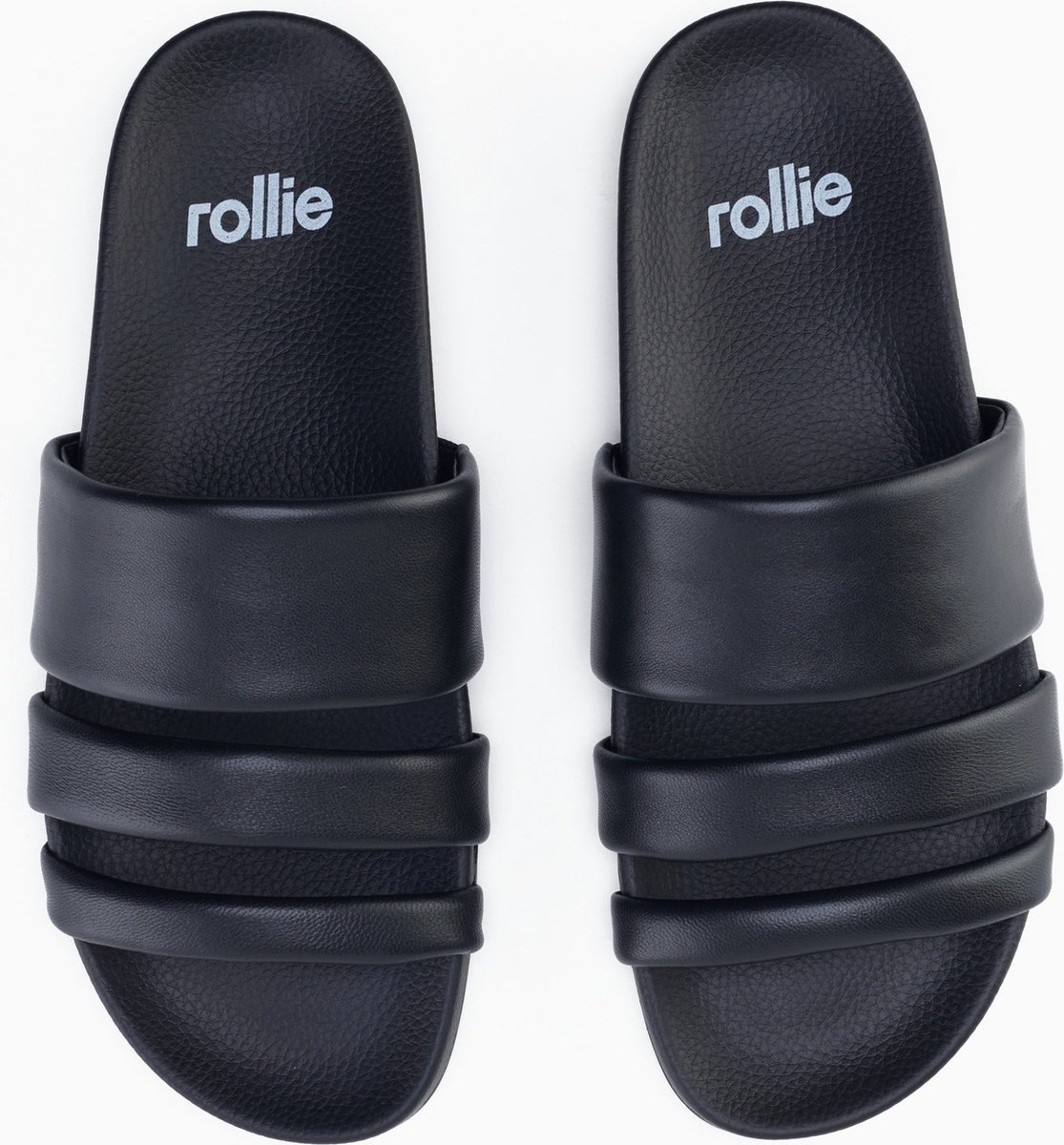 Rollie | Dames | Slippers | Tide Triple Strap Black | Maat 40