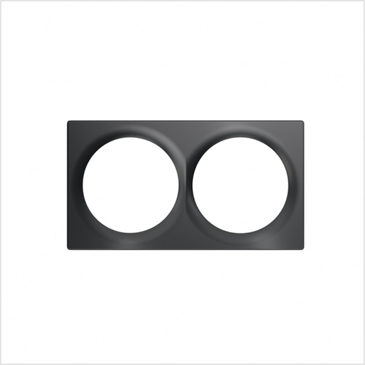 FIBARO Afdekraam Dubbel Walli - Antraciet