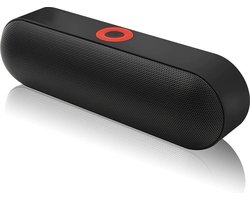 NBY Krachtige Bluetooth Speaker - 10W Surround Sound Draadloze Luidspreker - 10 Meter Bereik & 6 Uur Draadloos Muziek Afspelen Zonder Opladen - Zwart