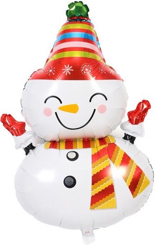 Balloonworld Kerst Ballonnen - Kerstversiering - XXL Ballon - Sneeuwpop