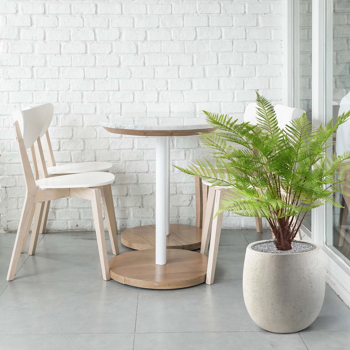 maxifleur Kunstplanten Bosvaren kunstplant 80cm Groen