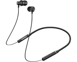 Lenovo HE05 Draadloze Headset Nekband Oordopjes Oortjes Bluetooth 5.0 Stereo voor Sport en Magnetische Oortjes - Zwart