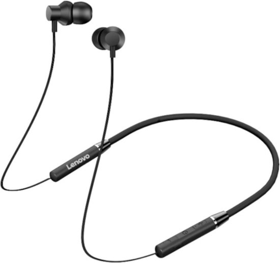 Lenovo HE05 Casque sans fil Tour de cou Bluetooth 5.0 Stéréo pour écouteurs Sport et magnétiques - Zwart