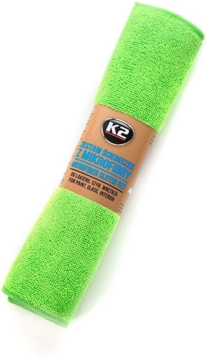 K2 K710 Serie - Microvezeldoekenset - Voor Autoverzorging - Diverse Kleuren - 30x35cm