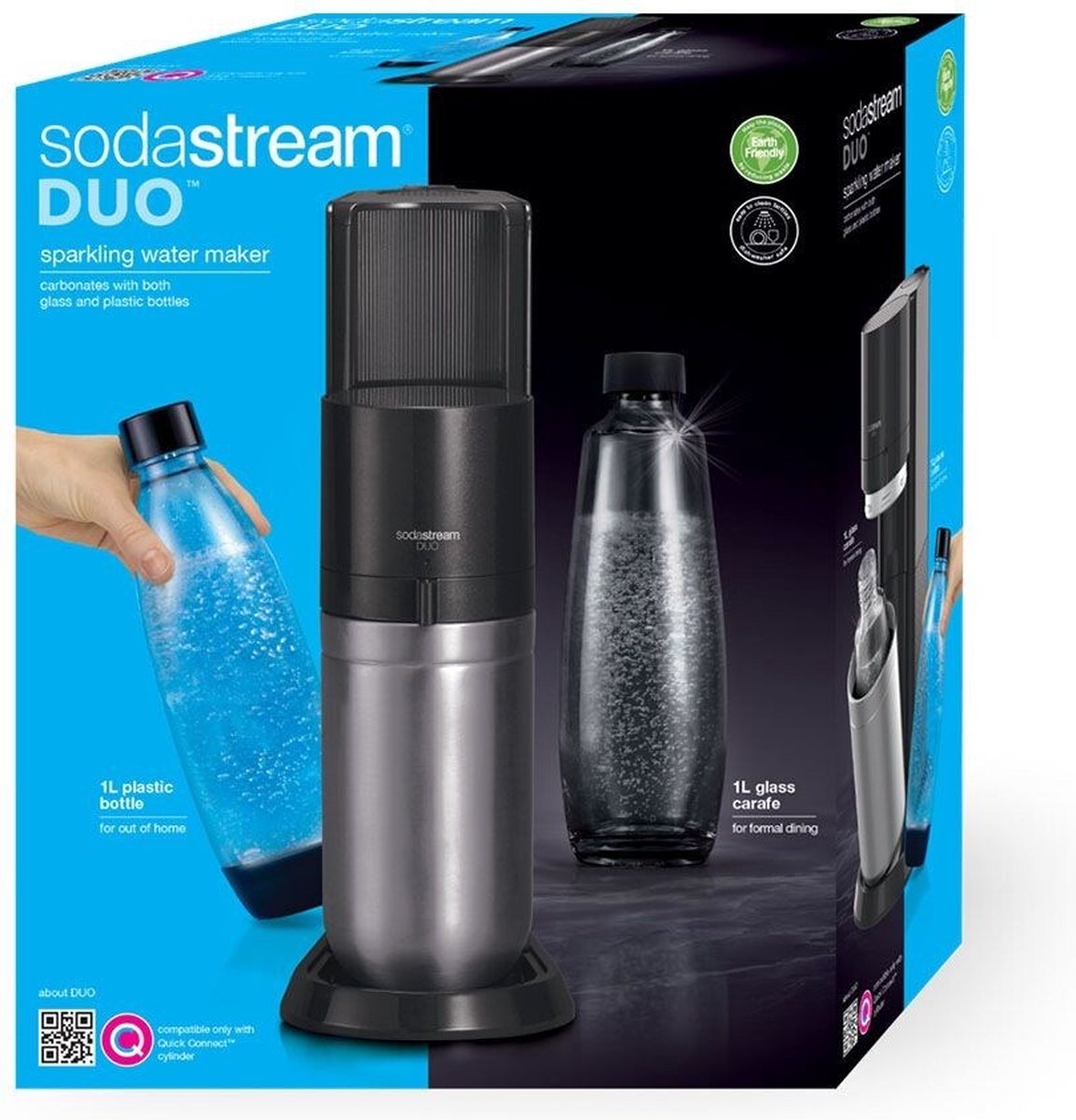 SodaStream 1L DUO Carafe en verre