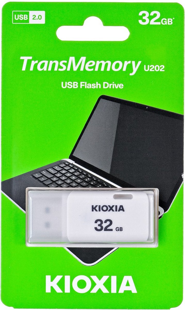 Kioxia USB-Flashdrive 32 GB USB2.0 TransMemory U202 weiĂź retail