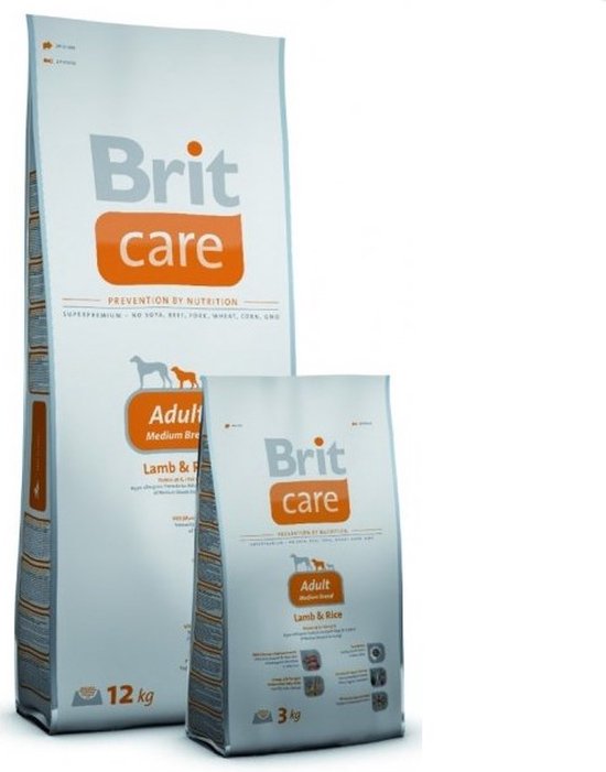 Brit Care Adult Medium Lam hypo-allergeen 12kg met 50% vlees!