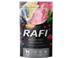 DOLINA NOTECI Rafi Rundermagen, ham, bosbes - nat hondenvoer - 500g