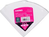 Hario Koffiefilters V60 02 - Wit (100 stuks)