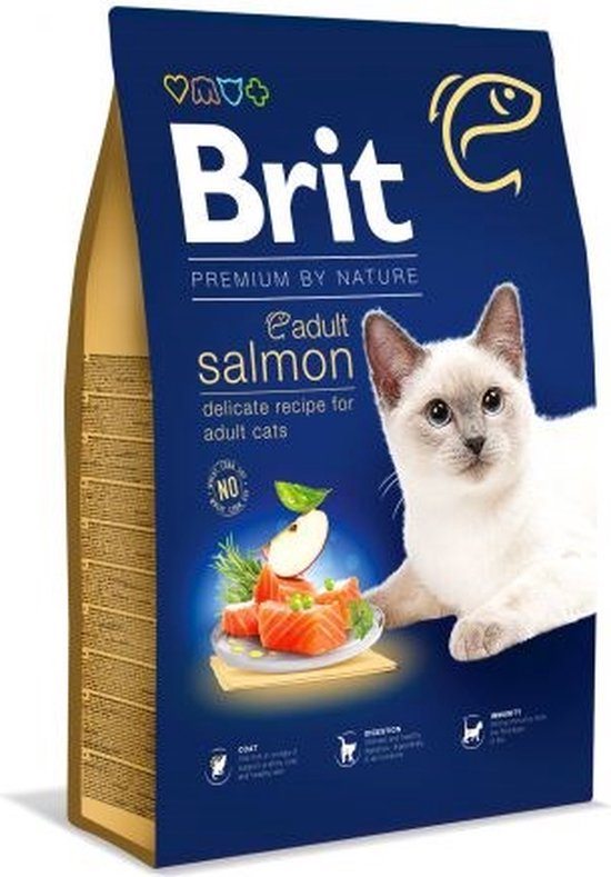 Brit premium by nature cat adult salmon