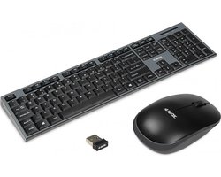 iBox IKMS606W toetsenbord RF Draadloos Engels Zwart